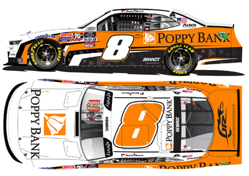 2020 Daniel Hemric NASCAR Diecast 8 Poppy Bank CWC 1:64 Lionel Action ARC 99