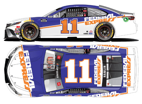 2020 Denny Hamlin NASCAR Diecast 11 FedEx Darlington Retro Throwback CWC 1:24 Lionel Action ARC Color Chrome 99