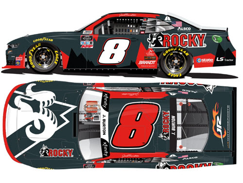 2020 Jeb Burton NASCAR Diecast 8 Rocky Boots 1:24 Lionel Action ARC Color Chrome 99