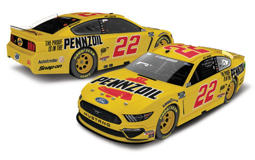 2020 Joey Logano NASCAR Diecast 22 Pennzoil CWC 1:24 Lionel Action RCCA Elite Color Chrome 98