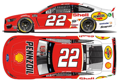 2020 Joey Logano NASCAR Diecast 22 Pennzoil Darlington Retro Throwback CWC 1:24 Lionel Action RCCA Elite Color Chrome 99