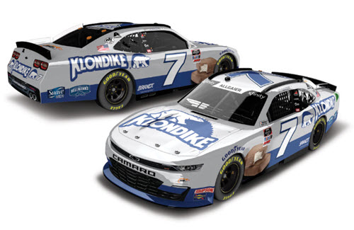 2020 Justin Allgaier NASCAR Diecast 7 Klondike CWC 1:24 Lionel Action ARC Color Chrome Autographed 99
