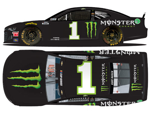 2020 Kurt Busch NASCAR Diecast 1 Monster Energy CWC 1:24 Lionel Action RCCA Elite Liquid Color 99