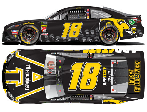 2020 Kyle Busch NASCAR Diecast 18 App State Fantasy Halloween CWC 1:24 Lionel Action ARC 99