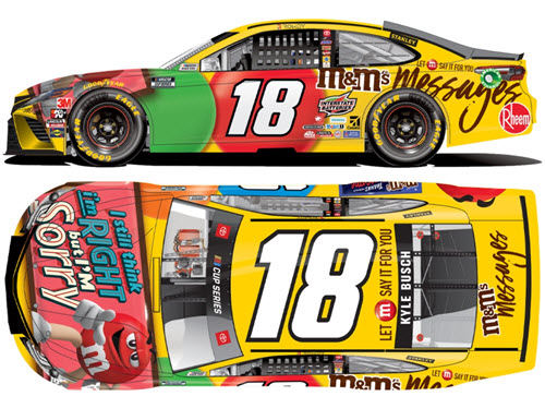 2020 Kyle Busch NASCAR Diecast 18 M&M M&Ms Messages Pink Homestead CWC 1:64 Lionel Action ARC 99