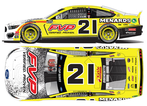 2020 Matt Dibenedetto NASCAR Diecast 21 Menards FVP All StarCWC 1:24 Lionel Action RCCA Elite Color Chrome 99