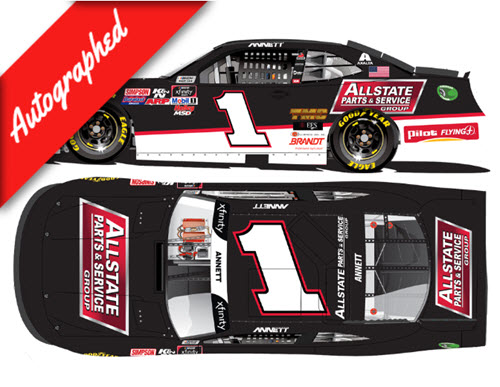 2020 Michael Annett NASCAR Diecast 1 Allstate Parts Service CWC 1:24 Lionel Action ARC Autographed 99