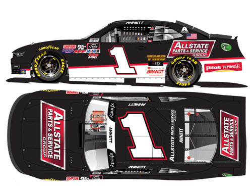 2020 Michael Annett NASCAR Diecast 1 Allstate Parts Service CWC 1:24 Lionel Action ARC Color Chrome 99