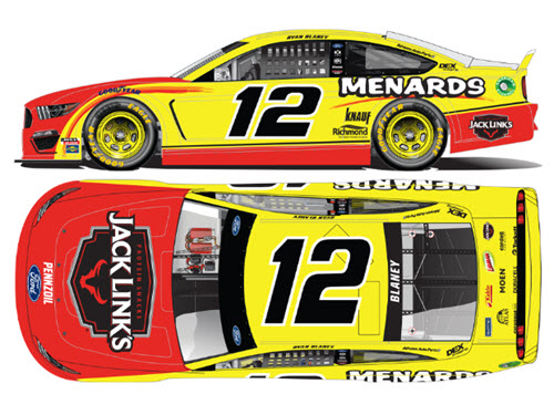 2020 Ryan Blaney NASCAR Diecast 12 Jack Links CWC 1:24 Lionel Action RCCA Elite Color Chrome 99