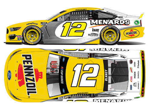 2020 Ryan Blaney NASCAR Diecast 12 Menards Pennzoil CWC 1:24 Lionel Action RCCA Elite Color Chrome 99