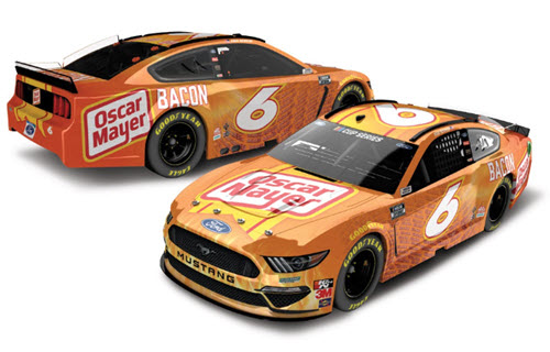 2020 Ryan Newman NASCAR Diecast 6 Oscar Mayer Bacon CWC 1:24 Lionel Action ARC Color Chrome Autographed 98