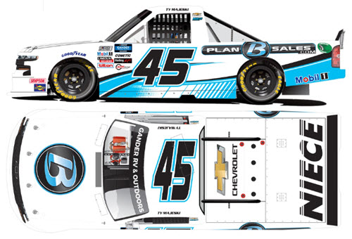2020 Ty Majeski NASCAR Diecast 45 Plan B Sales Truck 1:24 Lionel Action ARC Color Chrome 99