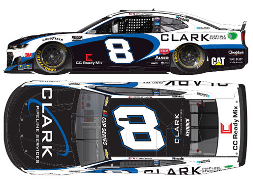 2020 Tyler Reddick NASCAR Diecast 8 Clark Pipeline CWC 1:24 Lionel Action ARC Color Chrome 99