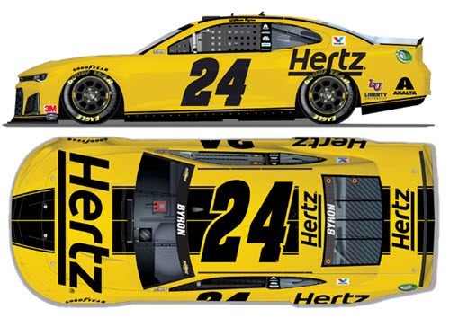 2020 William Byron NASCAR Diecast 24 Hertz CWC 1:24 Lionel Action RCCA Elite Color Chrome 99