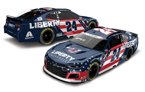 2020 William Byron NASCAR Diecast 24 Liberty University Patriotic CWC 1:24 Lionel Action RCCA Elite Color Chrome 99