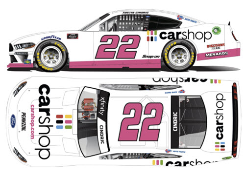 2021 Austin Cindric NASCAR Diecast 22 Carshop CWC 1:24 Lionel Action ARC Color Chrome 99