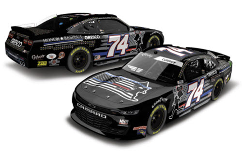 2021 Bayley Currey NASCAR Diecast 74 Running 4 Heroes CWC 1:24 Lionel Action ARC Autographed 98