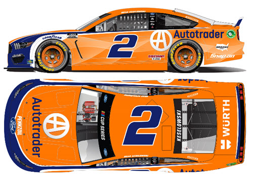 2021 Brad Keselowski NASCAR Diecast 2 AutoTrader Auto Trader 1:24 Lionel Action ARC Color Chrome 99