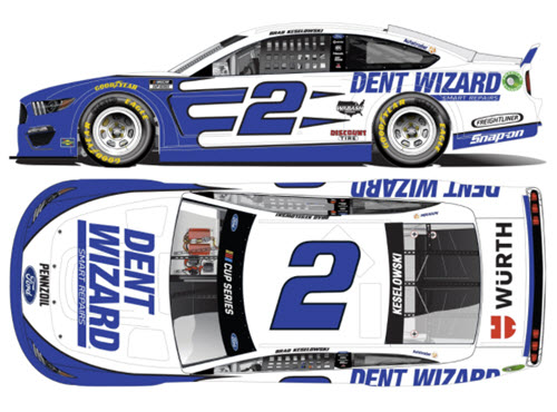 2021 Brad Keselowski NASCAR Diecast 2 Dent Wizard 1:24 Lionel Action RCCA Elite 99