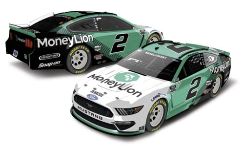 2021 Brad Keselowski NASCAR Diecast 2 Moneylion Money Lion 1:24 Lionel Action RCCA Elite Liquid Color 99