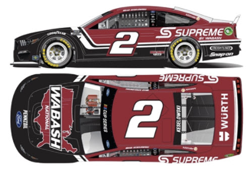 2021 Brad Keselowski NASCAR Diecast 2 Wabash 1:24 Lionel Action RCCA ELite 99