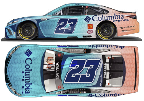 2021 Bubba Wallace NASCAR Diecast 23 Columbia PFG CWC 1:24 Lionel Action ARC 99