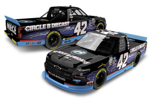 2021 Carson Hocevar NASCAR Diecast 42 Circle B Diecast Truck 1:24 Lionel Acvtion ARC Color Chrome 99
