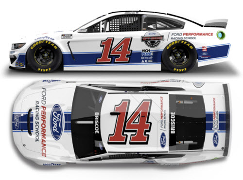 2021 Chase Briscoe NASCAR Diecast 14 Ford Performance Racing School CWC 1:24 Lionel Action ARC Color Chrome 99