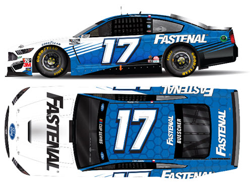 2021 Chris Buescher Diecast 17 Fastenal CWC 1:24 Lionel Action ARC Color Chrome 99