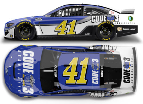 2021 Cole Custer NASCAR Diecast 41 Code 3 Associates CWC 1:24 Lionel Action RCCA Elite 99