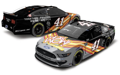 2021 Cole Custer NASCAR Diecast 41 Wow Wafles Feeding America CWC 1:24 Lionel Action ARC Color Chrome 99