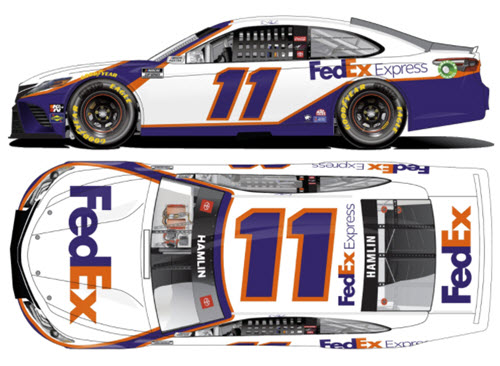 2021 Denny Hamlin NASCAR Diecast 11 FedEx Express CWC 1:24 Lionel Action ARC Color Chrome 99