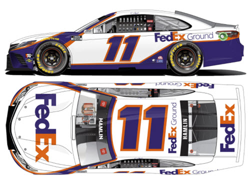 2021 Denny Hamlin NASCAR Diecast 11 FedEx Ground CWC 1:24 Lionel Action ARC Color Chrome 99