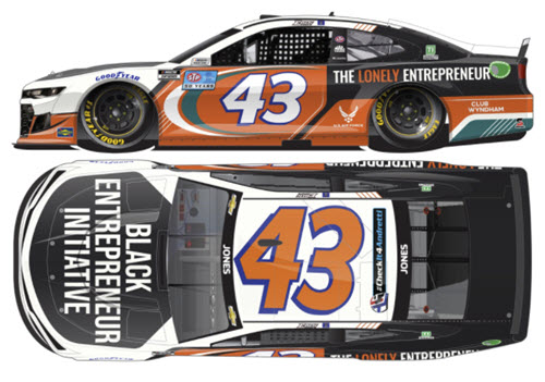2021 Erik Jones NASCAR Diecast 43 Lonely Entrepreneur Black Initiative CWC 1:24 Lionel Action ARC 99