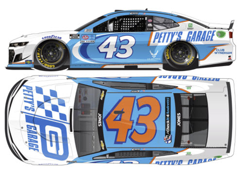 2021 Erik Jones NASCAR Diecast 43 Pettys Garage CWC 1:24 Lionel Action ARC Color Chrome 99