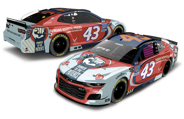 2021 Erik Jones NASCAR Diecast 43 Power To The Patients CWC 1:24 Lionel Action RCCA Elite 98