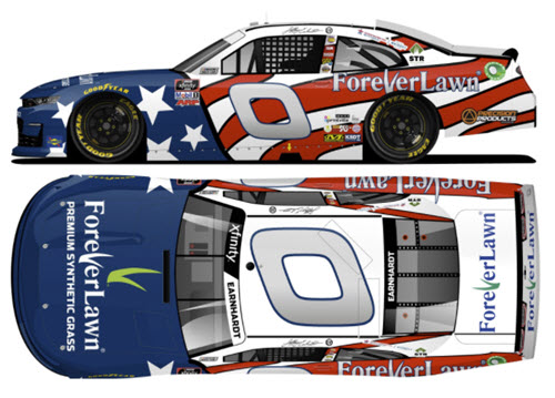 2021 Jeffrey Earnhardt NASCAR Diecast 0 Forever Lawn Darlington CWC 1:64 Lionel Action ARC 99