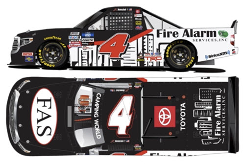 2021 John Hunter Nemechek NASCAR Diecast 4 FAS Fire Alarm Services Silverado Truck 1:64 Lionel Action ARC 99