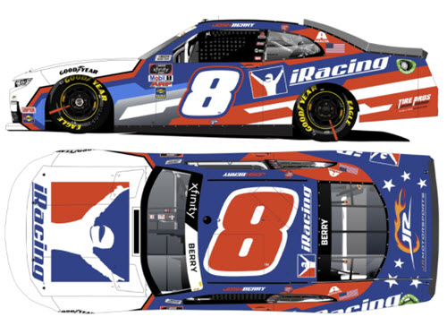 2021 Josh Berry NASCAR Diecast 8 iRacing 1:24 CWC Lionel Action ARC Autographed 99