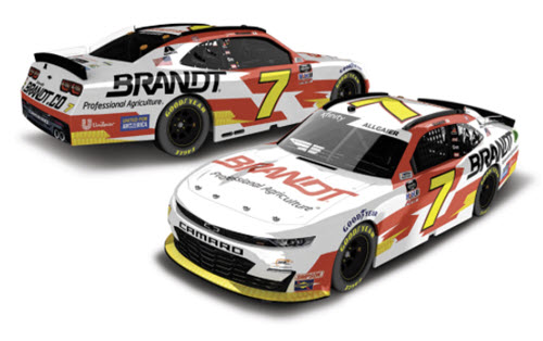 2021 Justin Allgaier NASCAR Diecast 7 Brandt White CWC 1:64 Lionel Action ARC 98