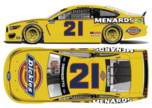 2021 Matt Dibenedetto NASCAR Diecast 21 Dickies CWC 1:24 Lionel Action ARC Color Chrome 99
