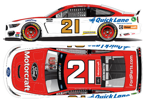 2021 Matt Dibenedetto NASCAR Diecast 21 Motorcraft CWC 1:24 Lionel Action RCCA Elite Liquid Color 99