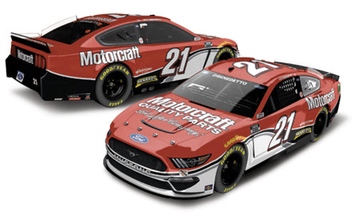 2021 Matt Dibenedetto NASCAR Diecast 21 Motorcraft Darlington Throwback CWC 1:24 Lionel Action RCCA Elite Color Chrome 99