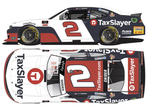2021 Myatt Snider NASCAR Diecast 2 TaxSlayer Tax Slayer CWC 1:24 Action ARC Color Chrome 99
