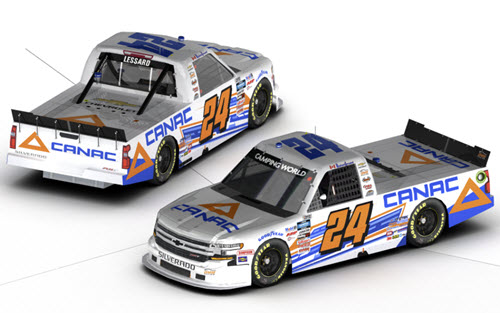 2021 Raphael Lessard NASCAR Diecast  24 CANAC Truck 1:24 Lionel Action ARC 99