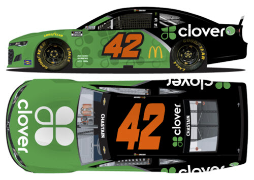 2021 Ross Chastain NASCAR Diecast 42 Clover 1:24 CWC Lionel Action RCCA Elite Liquid Color 99