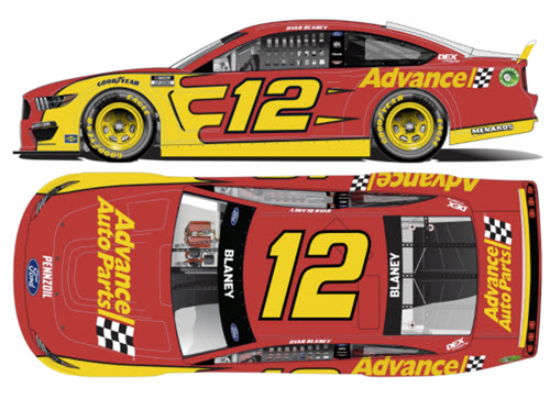 2021 Ryan Blaney NASCAR Diecast 12 Advance Auto Parts CWC 1:24 Lionel Action ARC Color Chrome 99