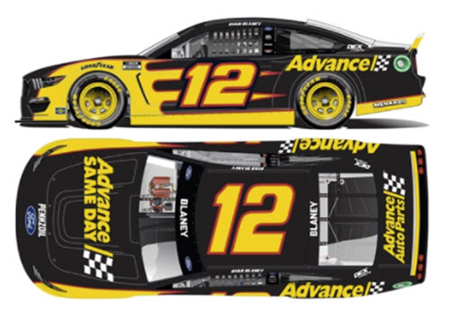 2021 Ryan Blaney NASCAR Diecast 12 Advance Auto Parts Same Day CWC 1:24 Lionel Action RCCA Elite 99
