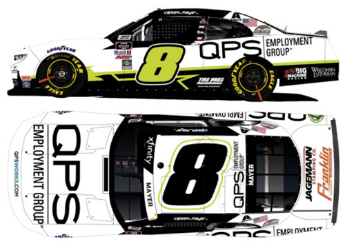2021 Sam Mayer NASCAR Diecast 8 QPS Employment Group 1:64 CWC Lionel Action ARC 99
