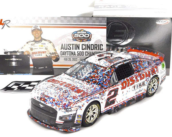 2022 Austin Cindric NASCAR Diecast 2 Discount Tire Daytona Win Raced Version CWC 1:24 Lionel Action RCCA Elite 1